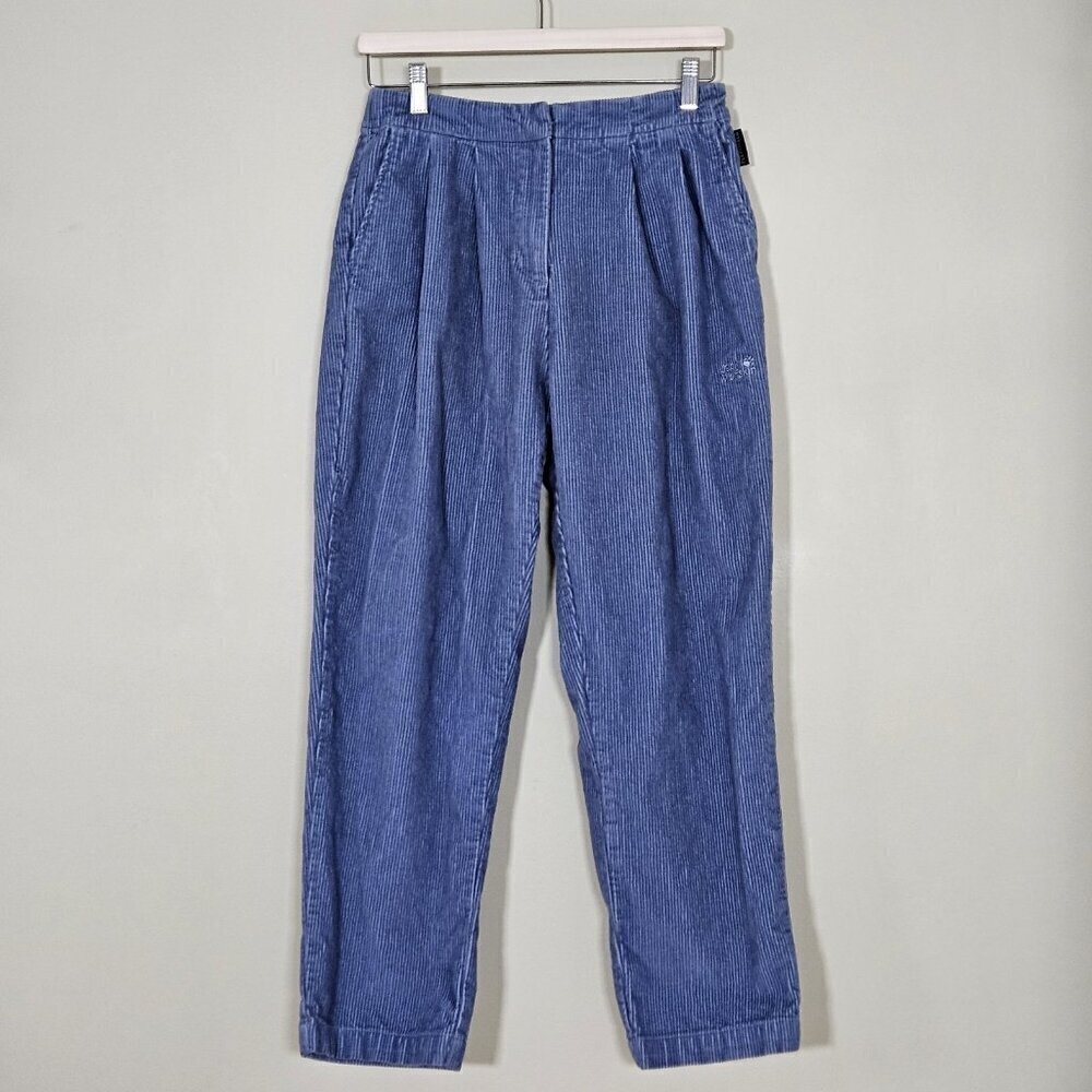 Jack Wolfskin Pants Womens S / EU36 Blue Corduroy Zip Fly Cotton Outdoor Cottage